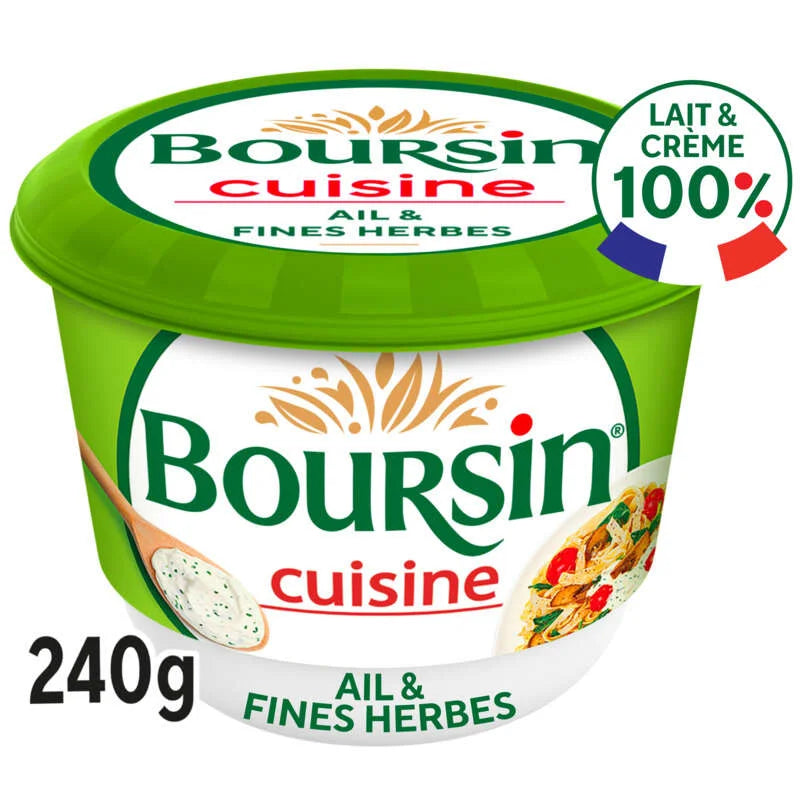 Boursin Cooking Cheese Garlic & Fine Herbs 240 g