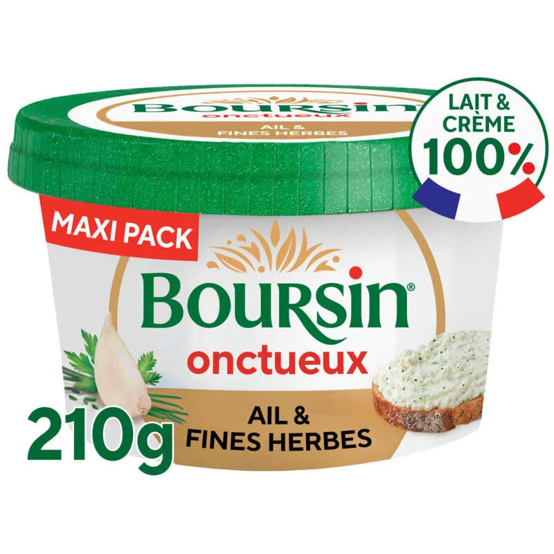 Boursin Creamy Spread Garlic & Fine Herbs 210 g