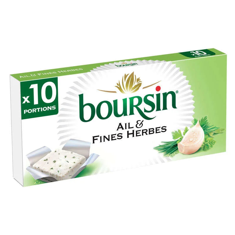 Boursin Garlic & Fine Herbs x10 Portions 160 g