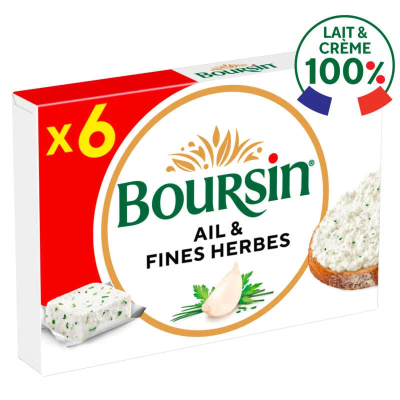 Boursin Garlic & Fine Herbs x6 Portions 96 g