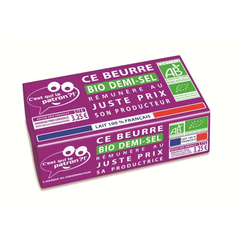 C'est Qui Le Patron ?! Organic Salted Butter 250 g