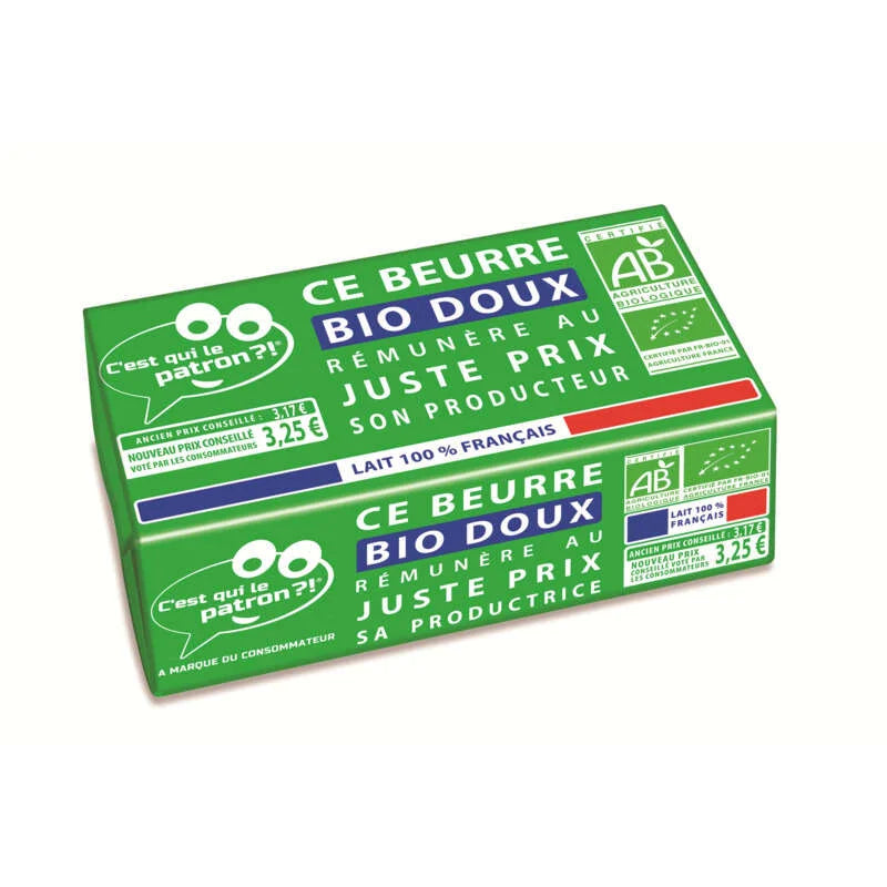 C'est Qui Le Patron ?! Organic Unsalted Butter 250 g