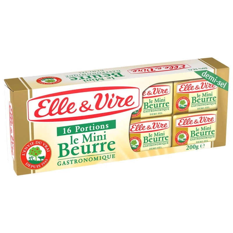 Elle & Vire Gastronomique 16 portions Sea Salt Crystals Butter 200 g