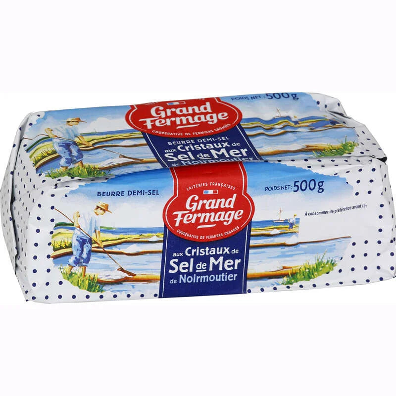 Grand Fermage Noirmoutier Sea Salt Butter 500 g