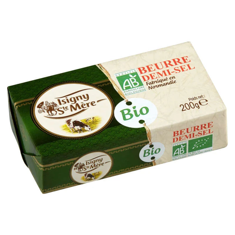 Isigny Sainte-Mère Organic Salted Butter 200 g