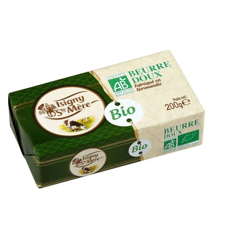 Isigny Sainte-Mère Organic Unsalted Butter 200 g