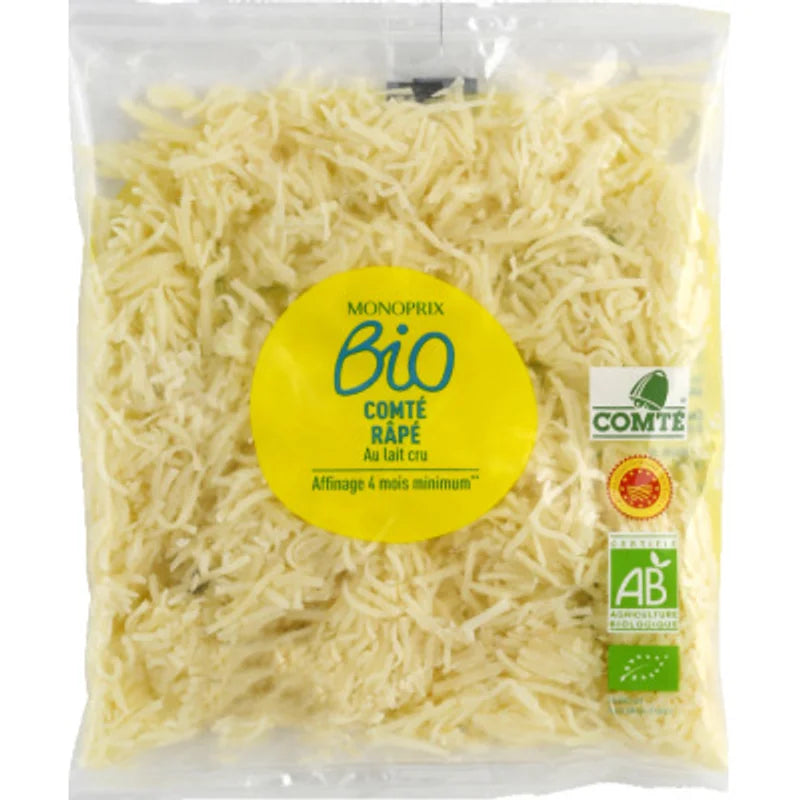 Monoprix Bio Organic Grated Comté 100 g