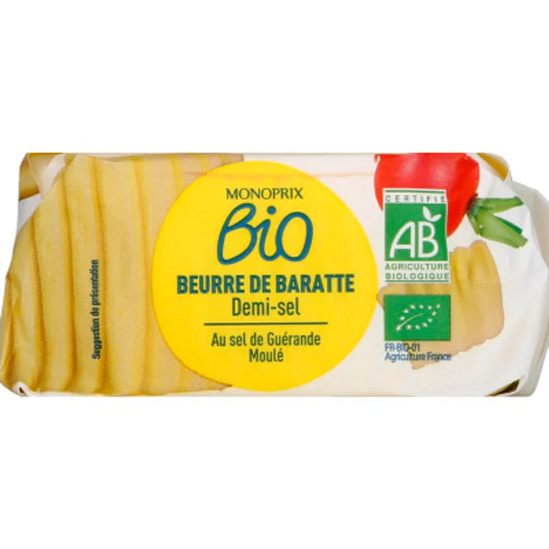 Monoprix Bio Organic Salted Butter 250 g
