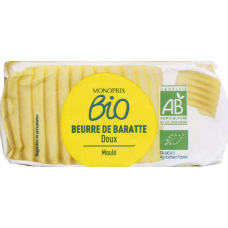 Monoprix Bio Organic Unsalted Butter 250 g