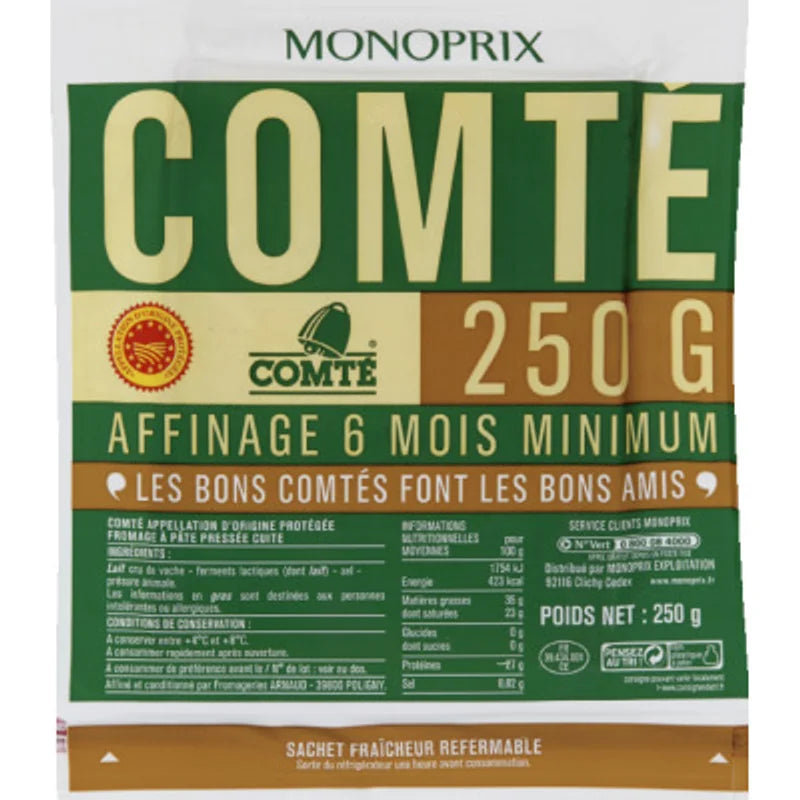 Monoprix Comté AOP 6-Month 250 g