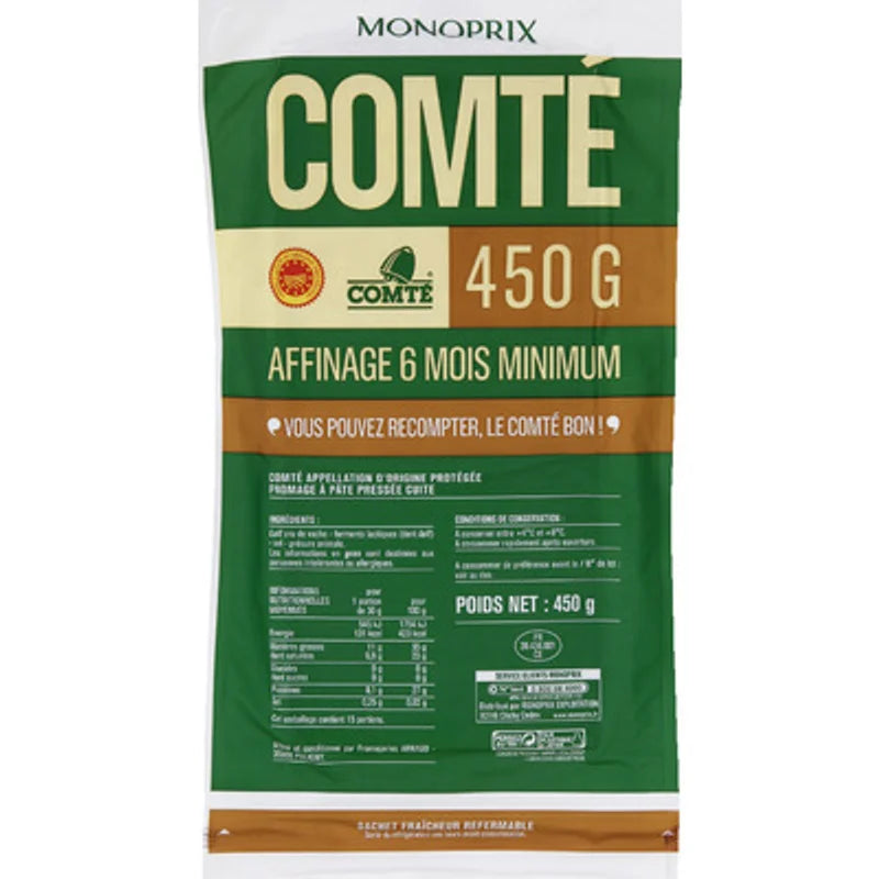 Monoprix Comté AOP 6-Month 450 g