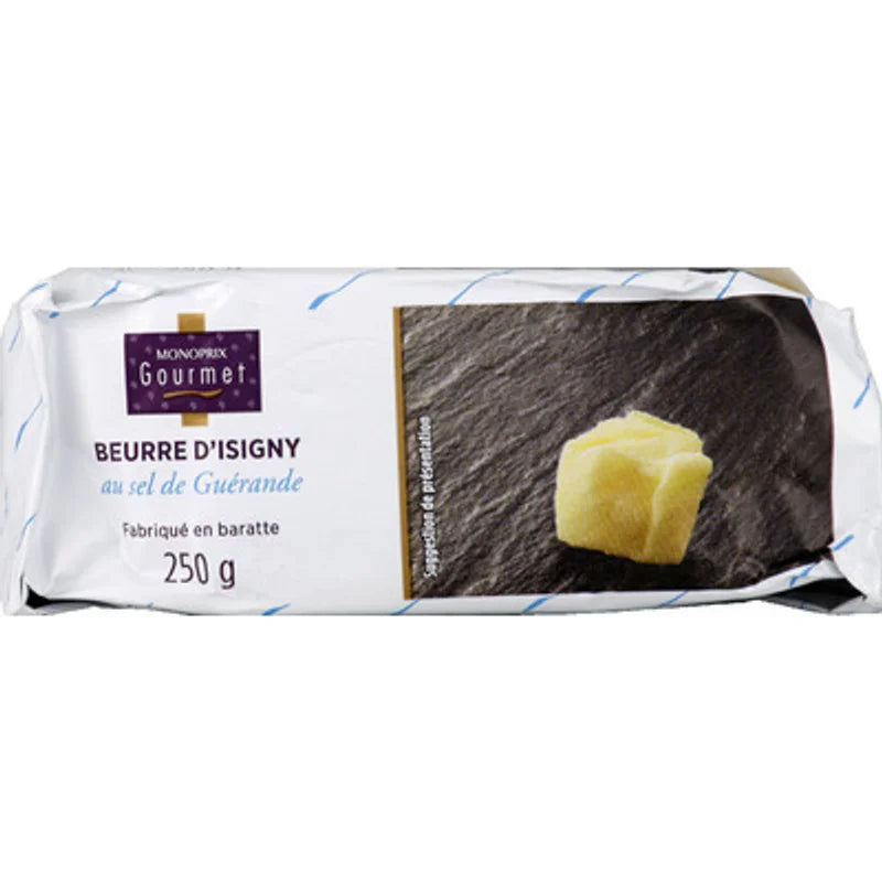 Monoprix Gourmet AOP Guérande Sea Salt Butter 250 g
