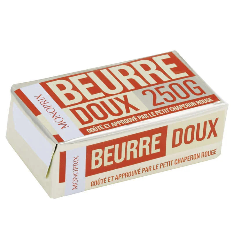Monoprix Unsalted Butter 250 g