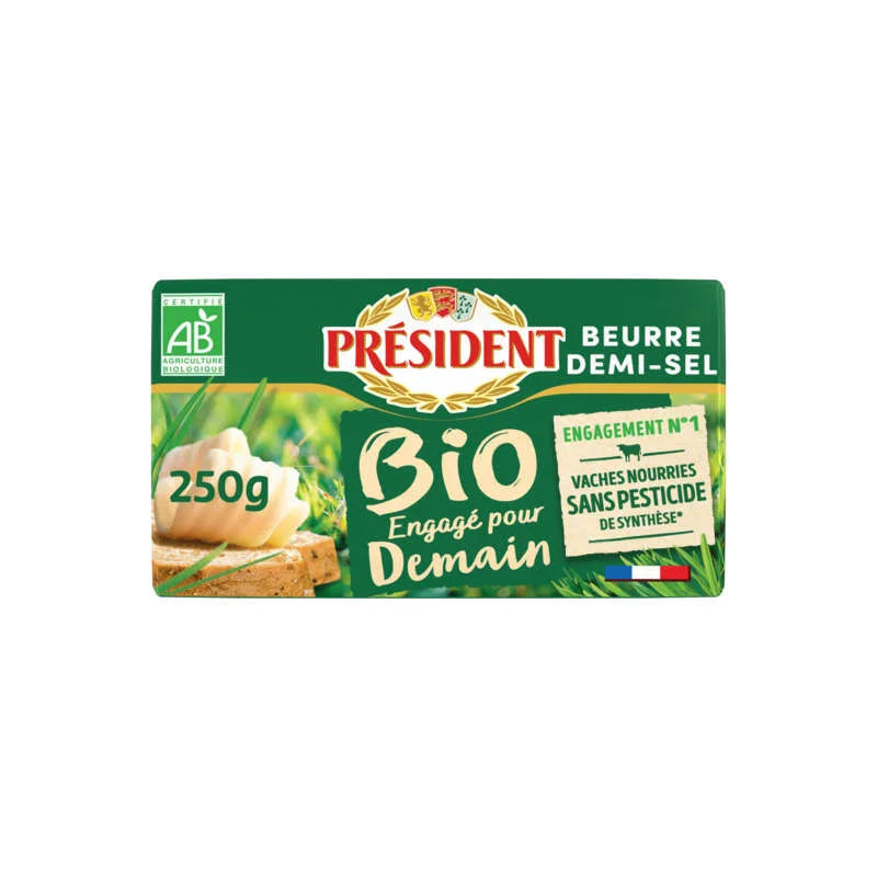 Président Organic Salted Butter 250 g