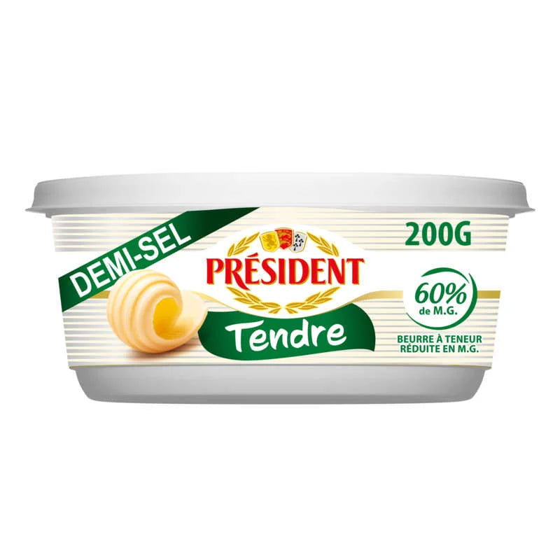 Président Spreadable Light Salted Butter 200 g
